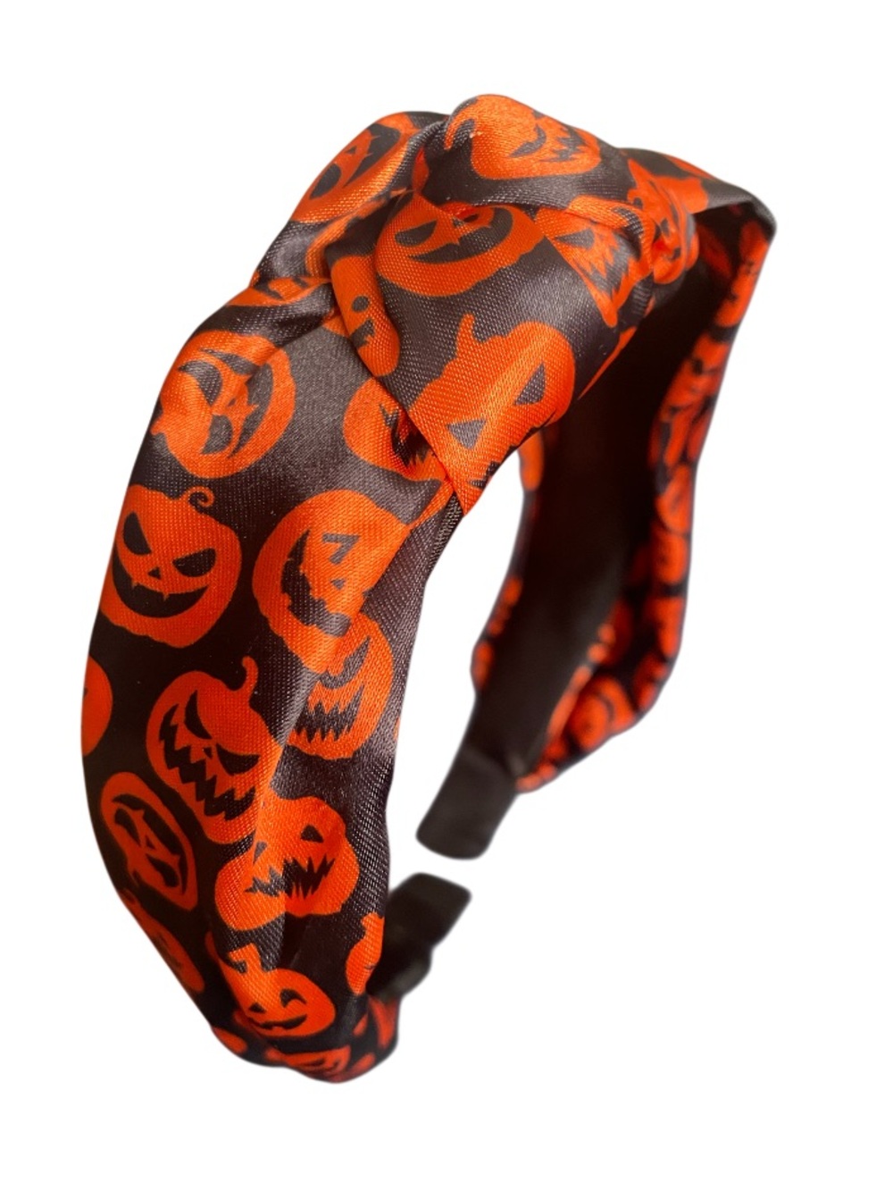 Halloween Pumpkin Print Knotted Headband
